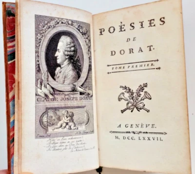 📜 Claude Joseph Dorat: POÉSIES DE DORAT. Tome I. 1777 A Genéve (EA) - Bild 1 von 4