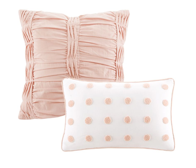 Urban Habitat Light Pink Kay Cotton Jacquard Dot Full/Queen Comforter Set 675716905040 eBay