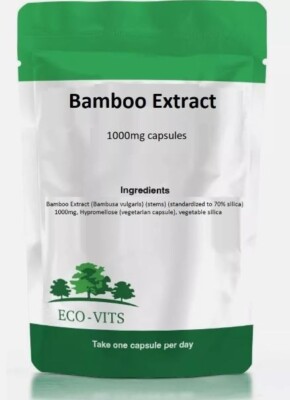 Bambus Extrakt 1000MG Kapseln - Hautgesundheit, Gelenkunterstützung & Antioxidans