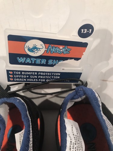 Water Shoes Size 2/3 NWT-NEWTZ UPF 50+ Swimming/ Beach / Pool - Picture 2 of 8