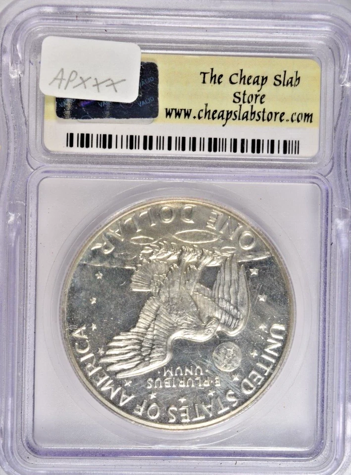 1972-S DDO Double Die Obverse EISENHOWER IKE SILVER DOLLAR FS-101~ ICG PR64DCAM! - Image 2 of 2