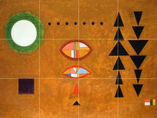 Abstract Art Wassily Kandinsky Colorful Ceramic Mural Backsplash Bath Tile #2360