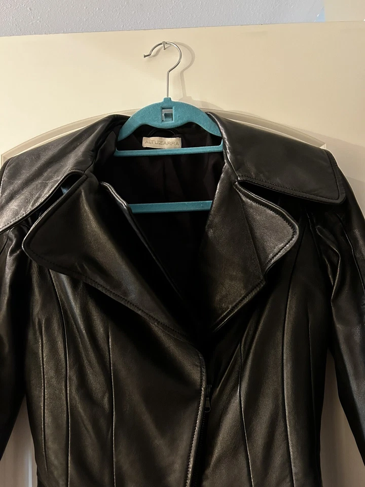 Chaqueta de cuero negra Altuzarra talla 8 Foto 2 de 4
