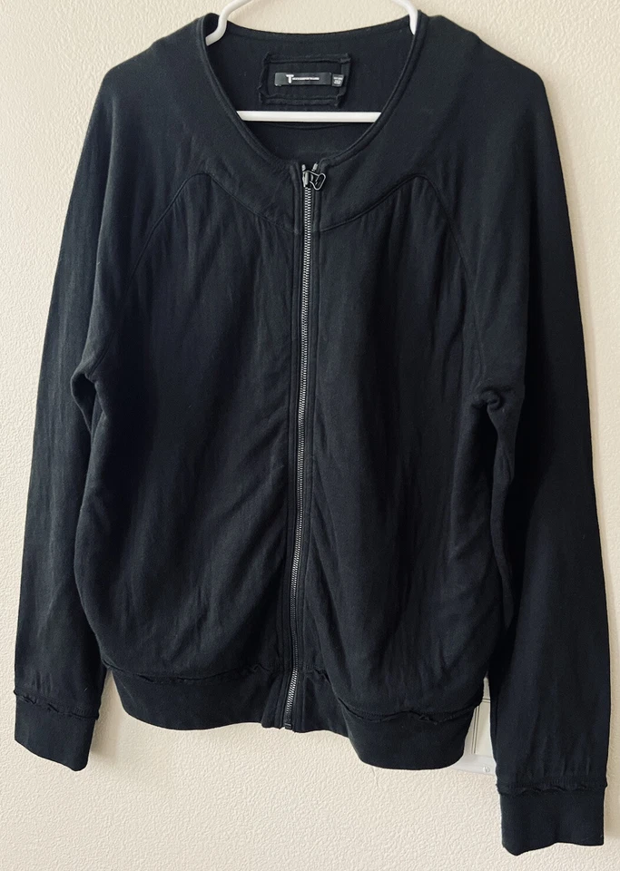 ALEXANDER WANG Men’s Casual Full Zip Cardigan Sweater Collarless sz S - Image 2 of 4