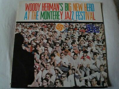 WOODY HERMAN'S BIG NEW HERD AT THE MONTEREY JAZZ FESTIVAL VINYL LP 1960 ALBUM EX