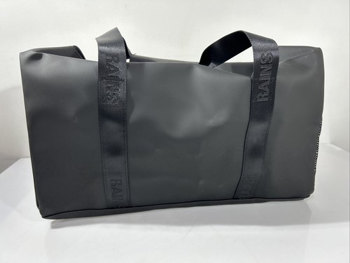 Rains Gym Duffle Bag Black Trail Gym Bag - Picture 6 of 9