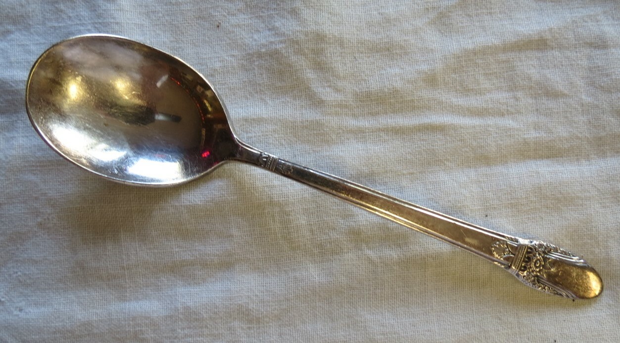 Vintage Rogers 1847 Silverplate IS First Love Sugar Spoon and Butter