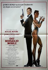 AGENTE 007 BERSAGLIO MOBILE-Manifesto poster originale (1F)-Roger Moore-1985-