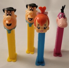 Flintstones Pez Dispensers - Fred (2), Pebbles and Dino