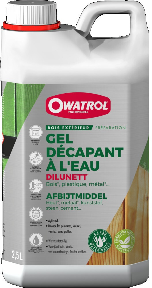 Rimozione Gel Vernice Smalto Tutti Supporti 2L5 Dilunett Owatrol