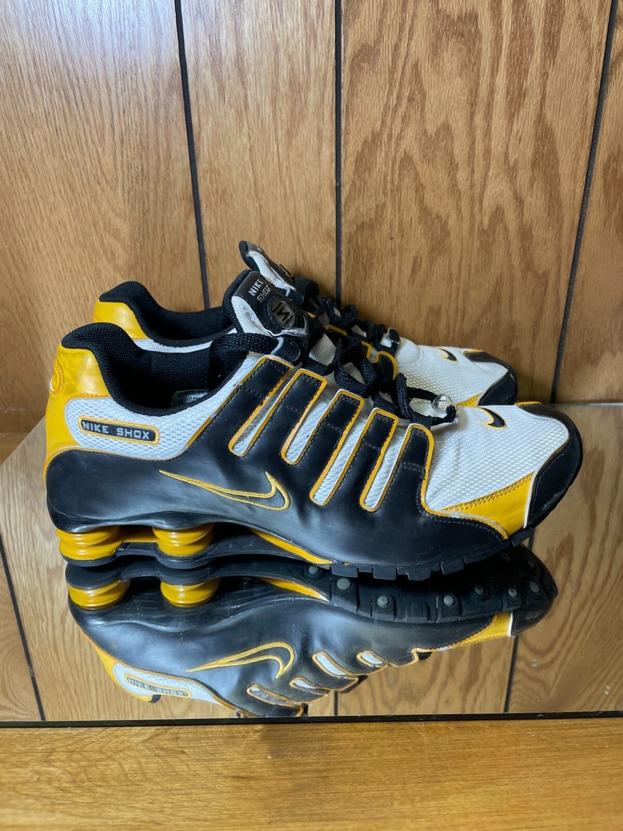 激レア NIKE SHOX ブラック ゴールド Nike Shox NZ EU Black/Metallic Gold 488312-012 Running Shoes