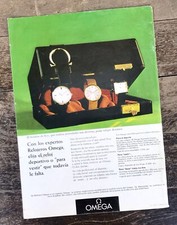 Omega Vintage 1967 Werbeseite Seamaster Cosmic Calendar DeVille Steel /