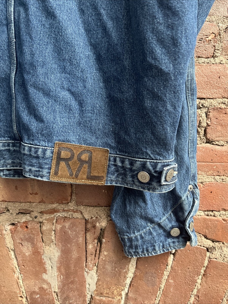 Vintage RRL Men's Trucker Jacket, Sz Large, USA Made First Vintage RRL Men's Trucker Jacket, Sz Large, USA Made First