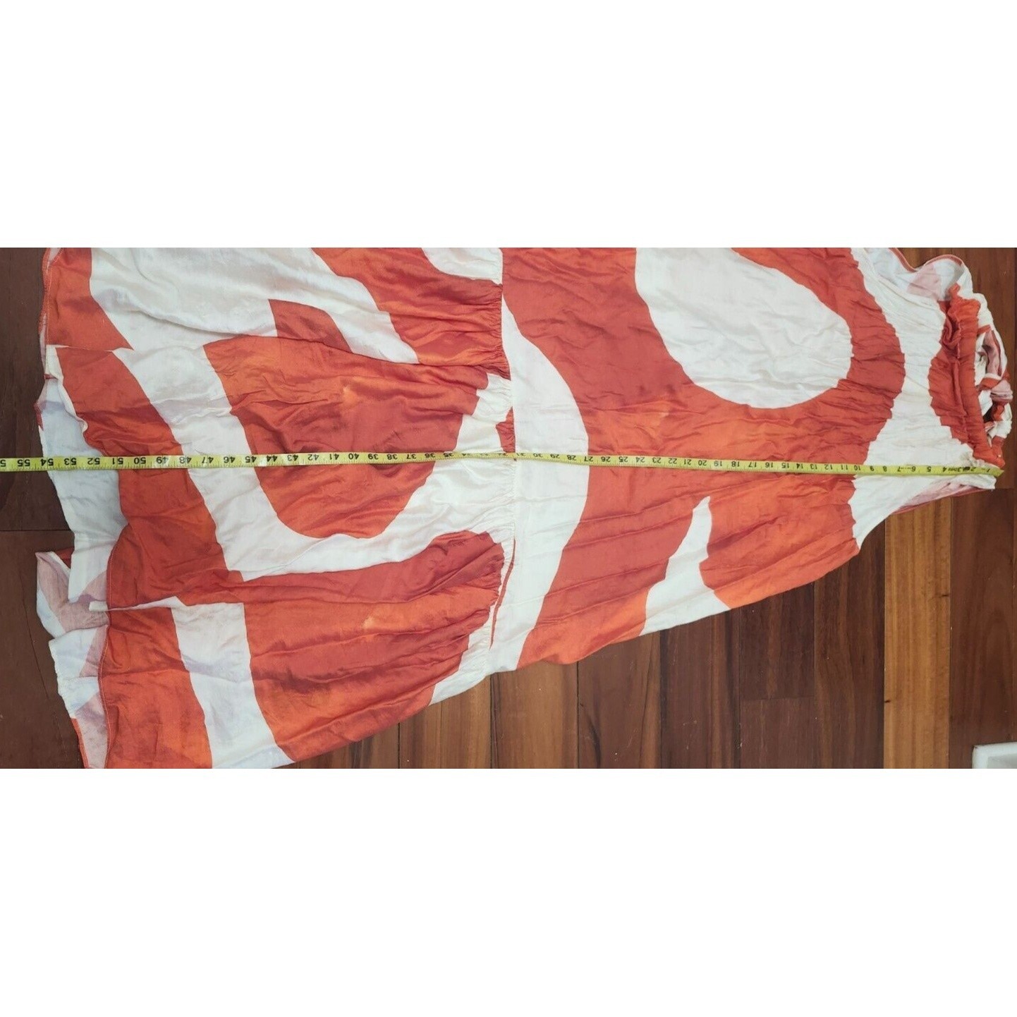 H&M Voluminous maxi dress Summer 2024 Collection (orange/Patterned) Size  XXL thumbnail 13