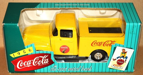 1956 Coca-Cola 1/25 diecast metal bank Utility Pickup Truck, vintage NIB - Picture 2 of 8