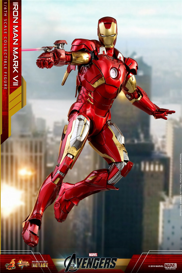 Hot Toys 1/6 Scale Iron Man Diecast Figure The Avengers Mark Hot Toys 1/6 Scale Iron Man Diecast Figure The Avengers Mark