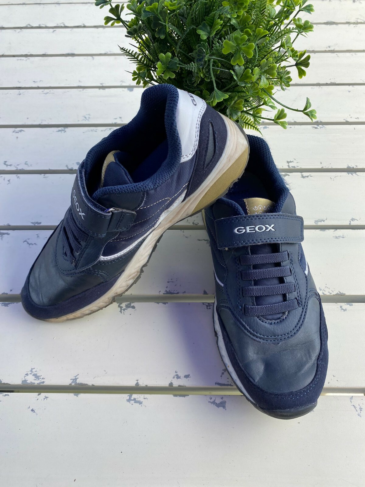EUC Geox RESPIRA Size 37 Boys\u0026#039; Dark Blue Sneakers Shoes | eBay