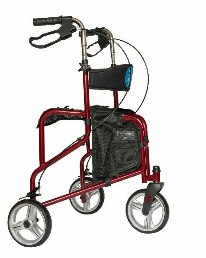 Ultralight Frame Tri-Walker 3 Wheels Walking Rollator Zimmer Walker ...