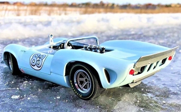 Race Car Racing24Le Mans Racer1:18 GT Classic Hot Rod 12 Promo Carousel BLUE - Image 2 of 4