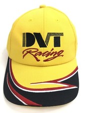 VTG DVT Nascar Racing #20 USA Made Yellow Snapback Hat Cap adult size