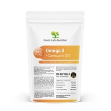 Omega-3 + Coenzym Q10 Kapseln – Hochdosiert, Herz, Energie & Immunsystem Support