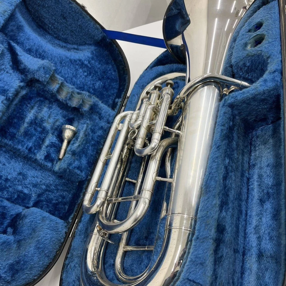 YAMAHA YEP-321S Euphonium placcato argento con custodia rigida strumento mant... - Immagine 4 di 4