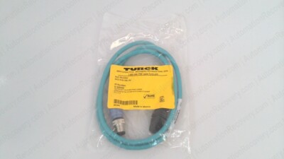 TURCK RSCD RJ45 440-1M, ETHERNET CABLE ASSEMBLY, U-04390, NEW #339022