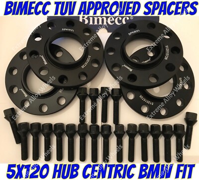 Alufelgen Spurverbreiterung 10mm BMW F10 F11 F12 F13 M14X1,25 + verlängerte Schrauben B Bimecc