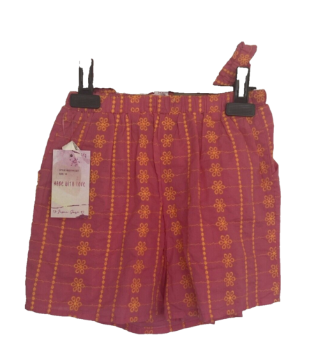 Japna Girls 2 Pieces Short Set Sz 10 Shorts Strap Cropped Top Pink & Orange NWT - Picture 7 of 9