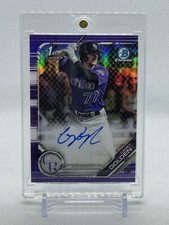 Casey Golden /250 2019 Bowman Chrome Prospect Purple Refractor #CPA-CG Auto