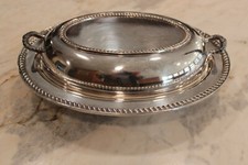 Silver Plate Vegetable Dish with Lid
