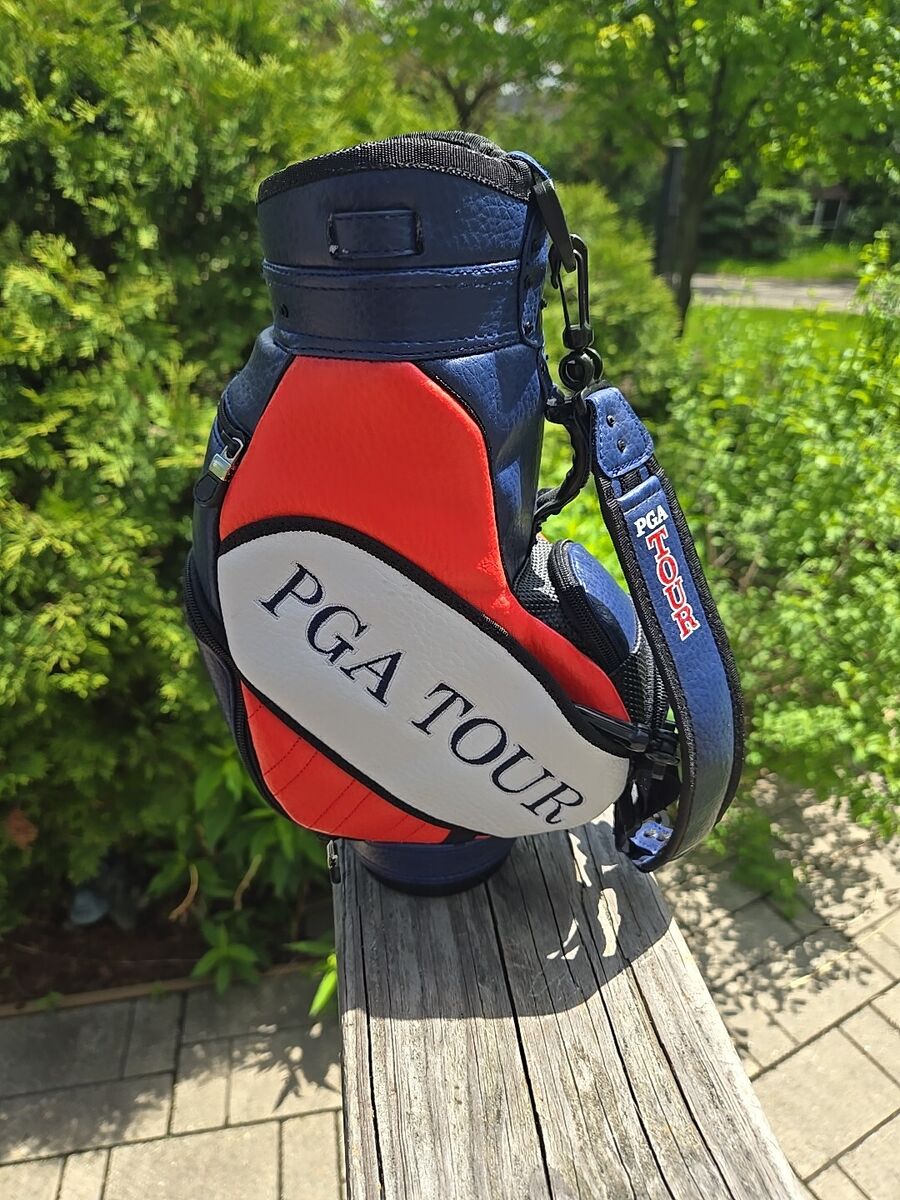 PGA Tour Mini Golf Bag Limited Edition Collectible Red White PGA Tour Mini Golf Bag Limited Edition Collectible Red White