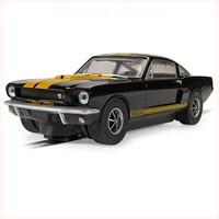 "Scalextric C4542 Shelby Mustang GT350H \"Hertz Edition\" Schwarz-Gold 1:32 Auto"