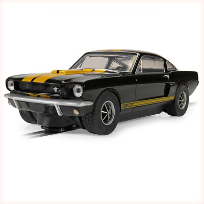 Scalextric C4542 Shelby Mustang GT350H ''Hertz Edition'' Schwarz-Gold 1:32 Auto