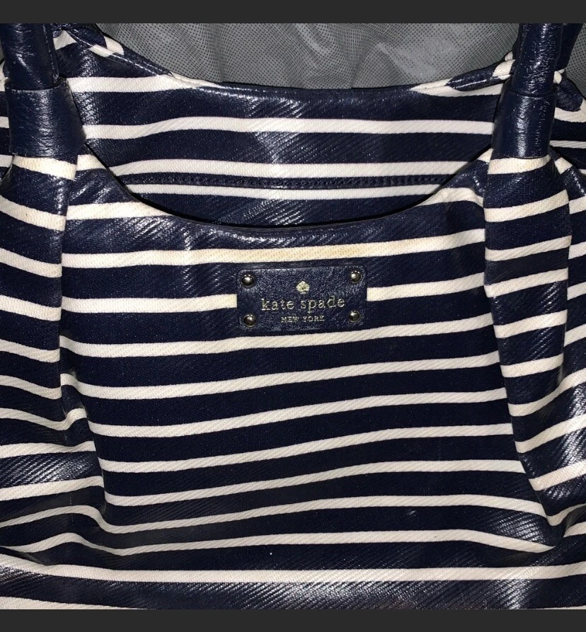 Bolso de viaje Kate Spade NY Watson Stevie a rayas para bebé 1019 Foto 2 de 4