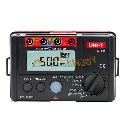 UT526 UNI-T Electrical Insulation Tester1000V 500MΩ RCD Test Continuity VAC/DC - Picture 6 of 12