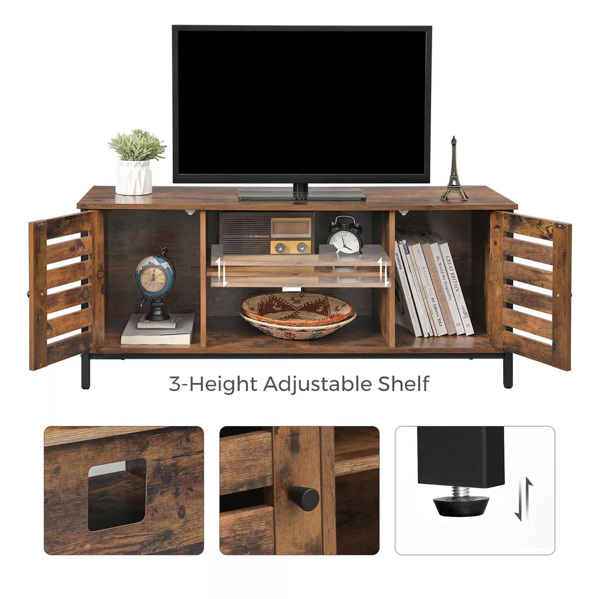 Tv stand on sale with hutch