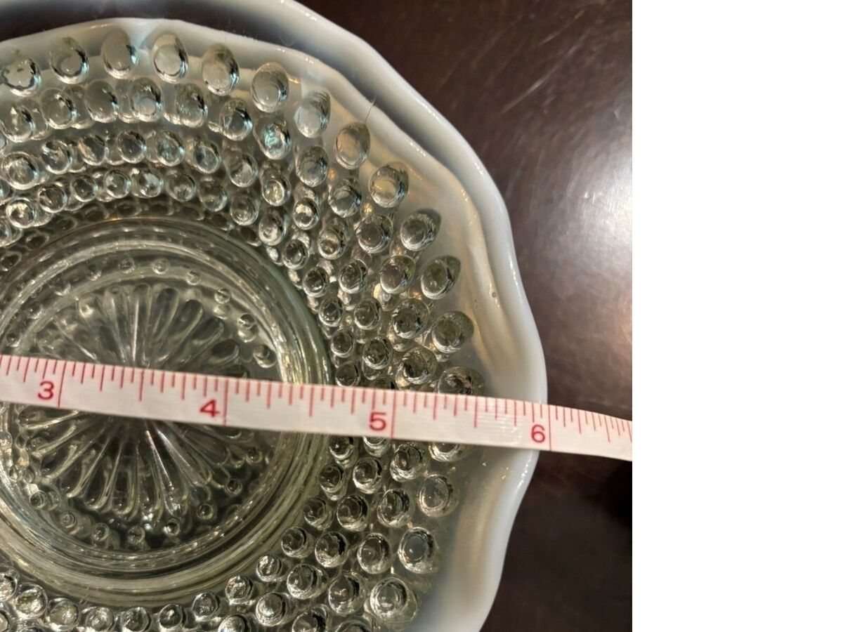 Set-8 Anchor Hocking Opalescent Hobnail 6 Set-8 Anchor Hocking Opalescent Hobnail 6