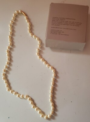 Collier Vintage Avon Pearlustre 1985 – 30 Pouces, Couleur Ivoire/off-white