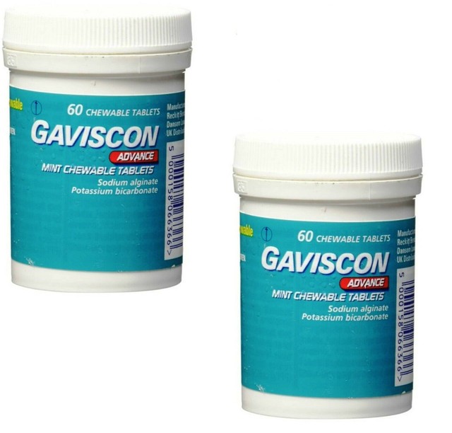 Gaviscon Advance Chewable Tablets, Peppermint 60 Count for sale