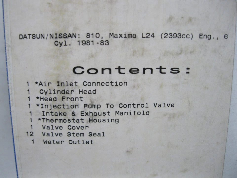 Victor Reinz HS4824 Head Gasket Set fits 81-84 Nissan Datsun 810 Maxima 2.4L - Изображение 3 из 4