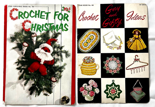 1950's Crochet For Christmas & Gay and Gifty STAR Pattern Books Snowflakes Gifts - Picture 2 of 15