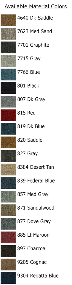 FITS 1990-2001 Chevrolet Lumina Floor Mat 4pc Cutpile Foto 3 de 4