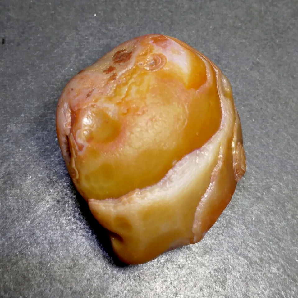 Lake Superior Agate 0.49 oz 'PEELED EYE AGATE' Rough Rare Minnesota