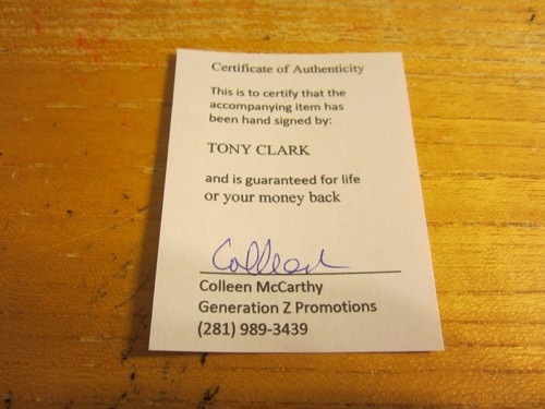 Tony Clark Autographed Signed 2005 Topps Total #2 Trading Card MLB Diamondbacks - Picture 3 of 3