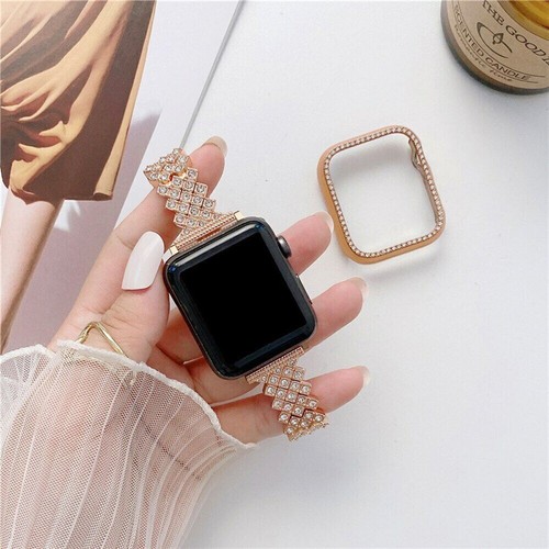 Bling Diamond Rhimbus Band Strap Bracelet + Case For Appl Watch Series 7 6 5 4 3 - Bild 15 von 16