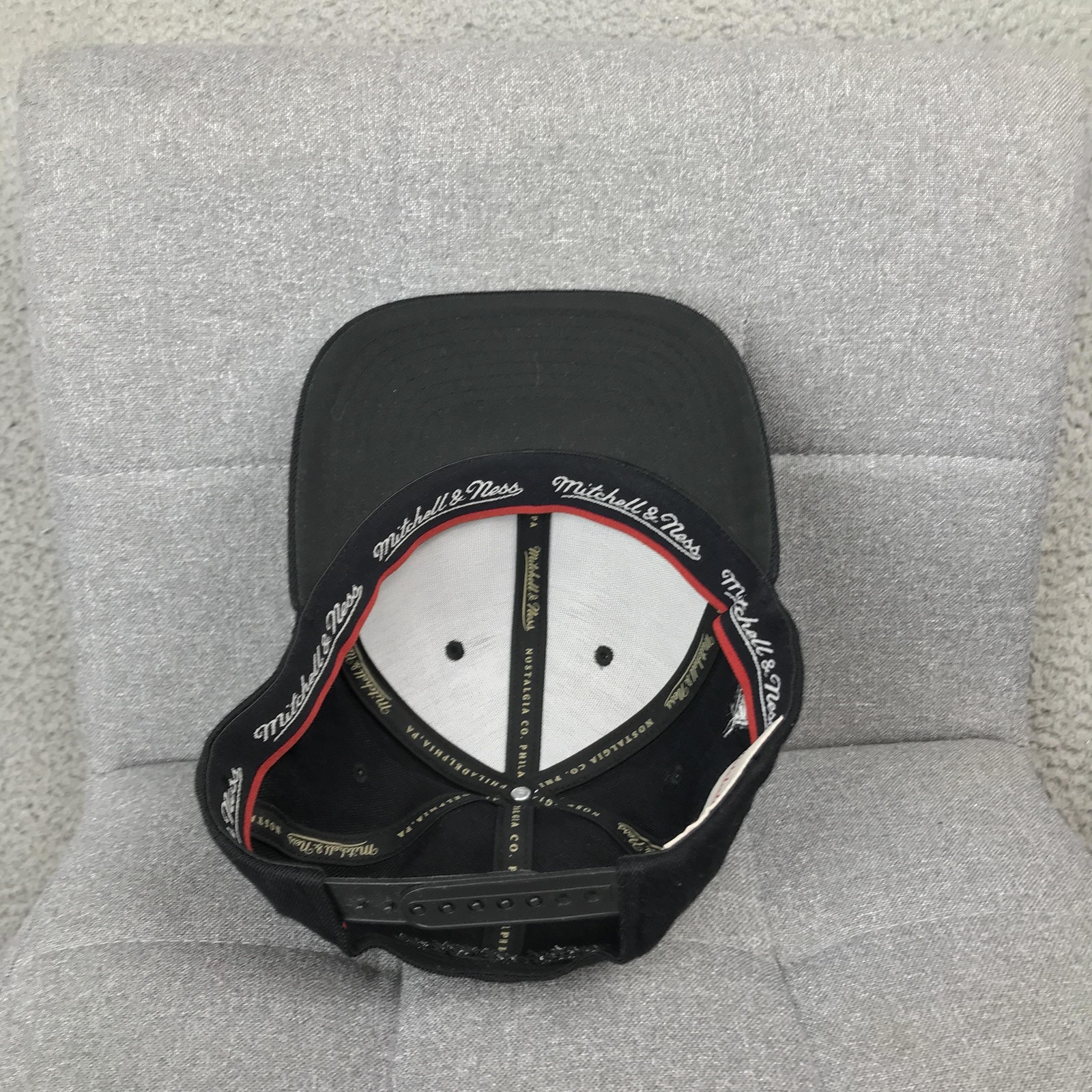 Mitchell & Ness Bear Patch Hat Cap Snap Back Blac… - image 7