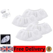 Set of 4 Washable Microfiber Cloths for Karcher Steam Cleaners - Eco-Friendly