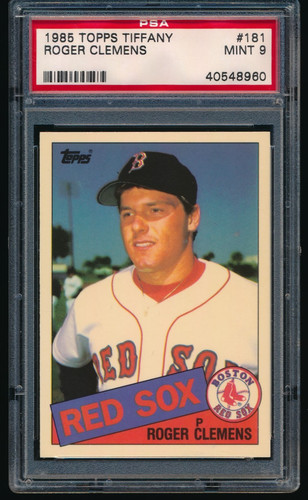 Roger Clemens #181 1985 Topps Tiffany card