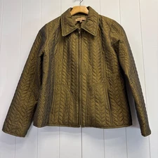 Notations Womens Old Money Career Quilted Collared Jacket S Sophisticated Chic